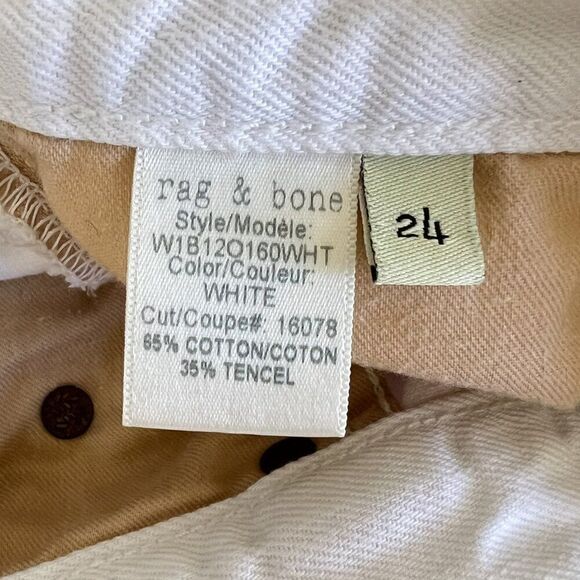 Rag and Bone Dive White Asymmetric Cut Denim Skirt - Picture 11 of 12